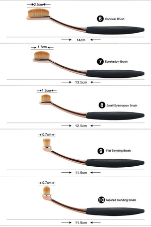 Shop Candid Diva Makeup Brush Set - Euloom