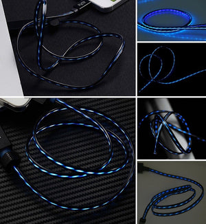 Shop Flowing LED Charging Micro USB 2.0 Cable - Euloom