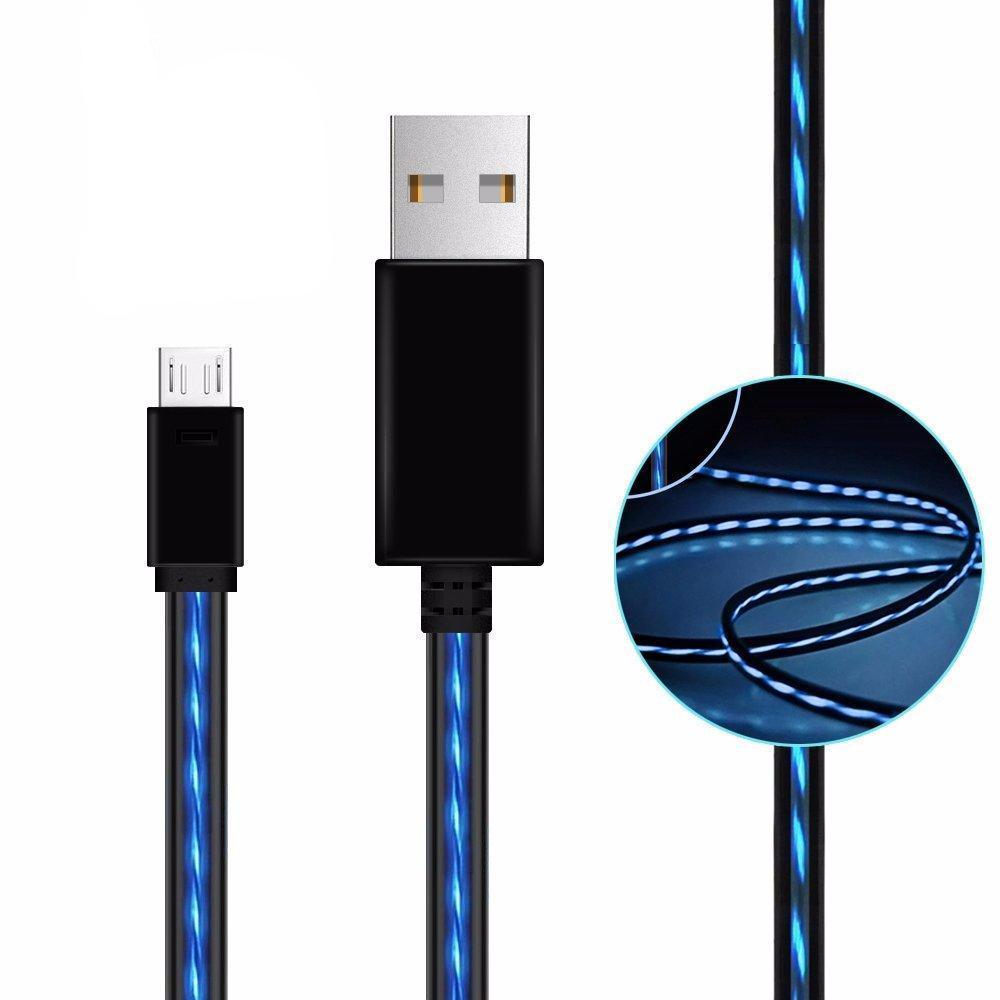 Shop Flowing LED Charging Micro USB 2.0 Cable - Euloom