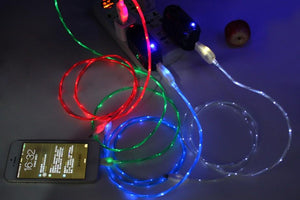 Shop Super Flowing LED Charging Micro USB 2.0 Cable - Euloom