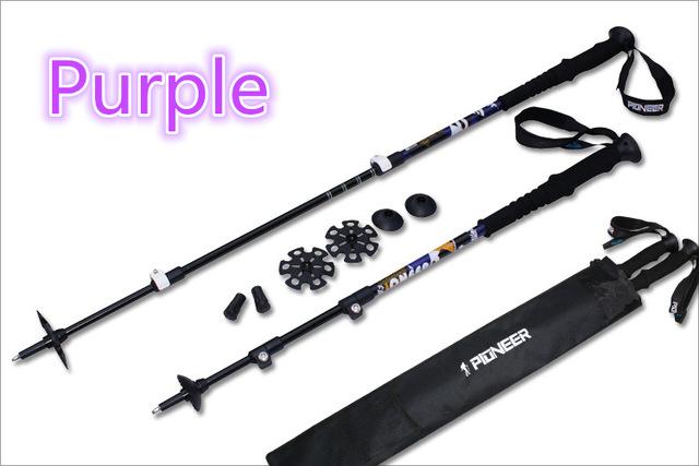 Shop Hiking/Trekking Carbon Fiber Telescopic Sticks - Pack of 2 - Euloom