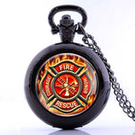 Shop Fire Fighters Fiery Pocket Watch Gift - Euloom
